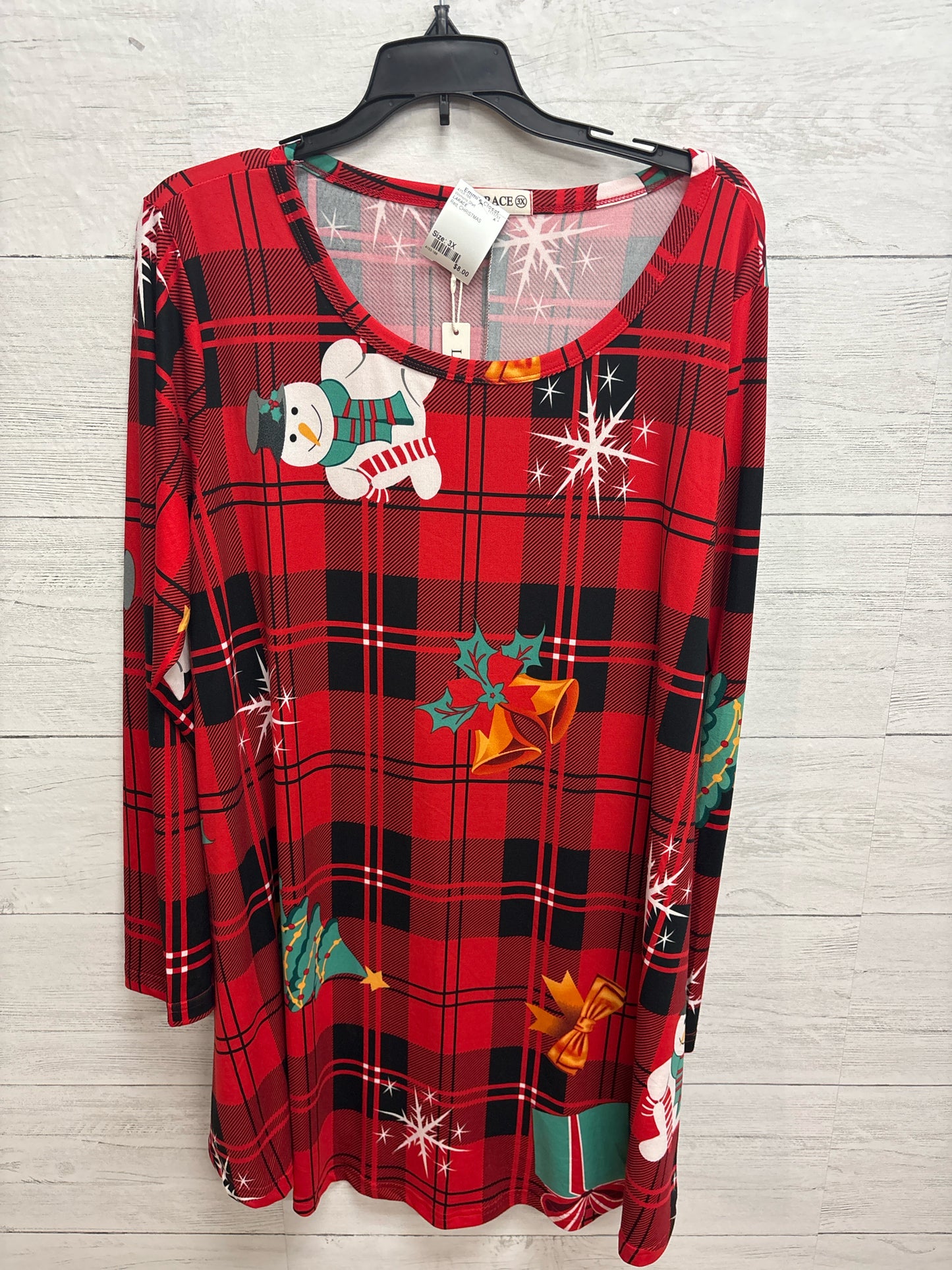 Size 3X LARACE Red Womens Shirt