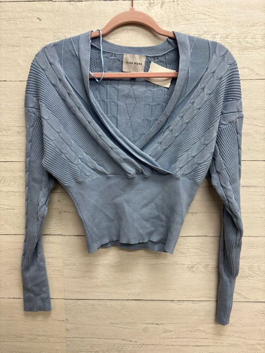 Size S Pink Rose Periwinkle Womens Sweater