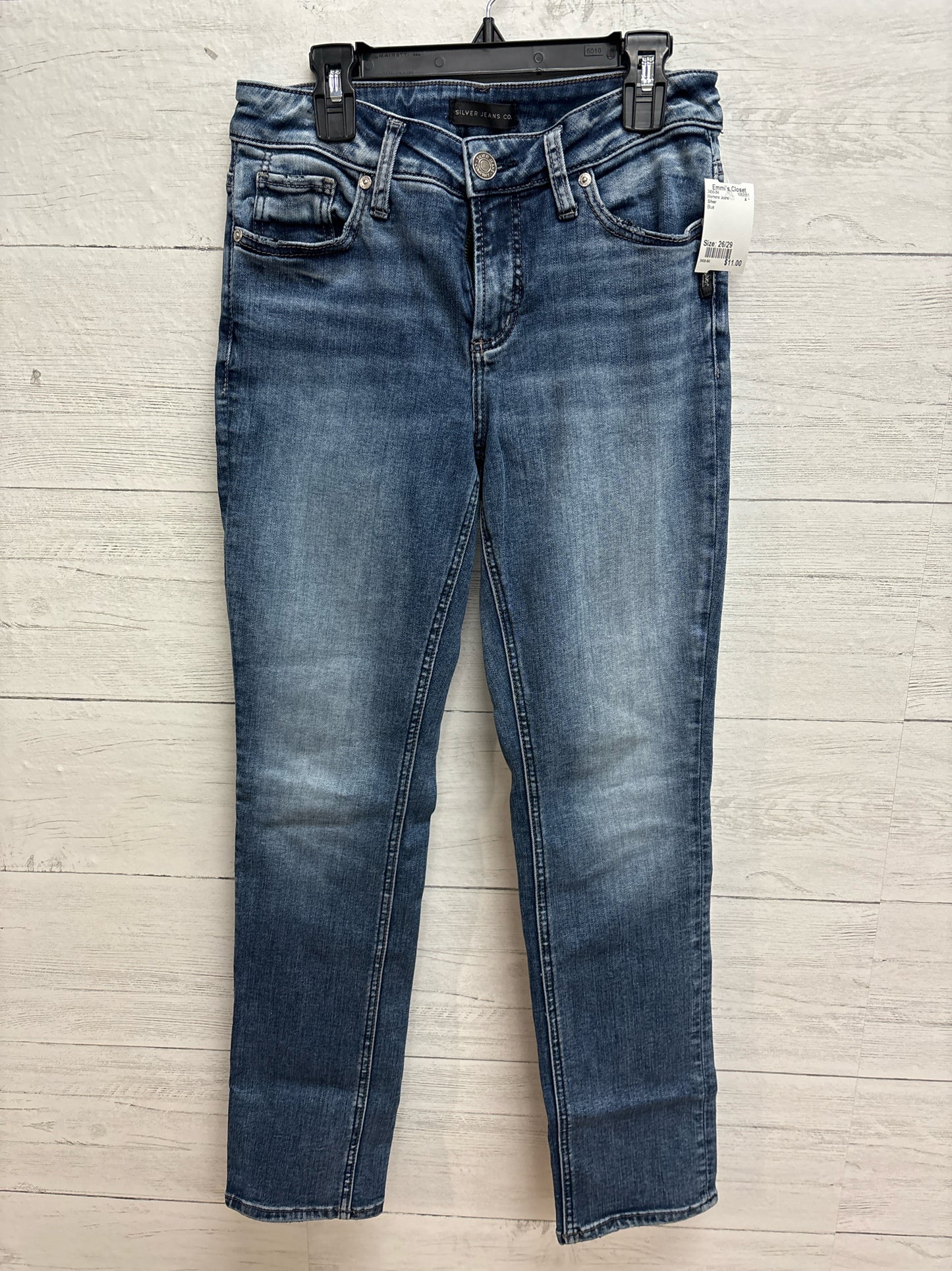 Size 26/29 Silver Blue Womens Jeans