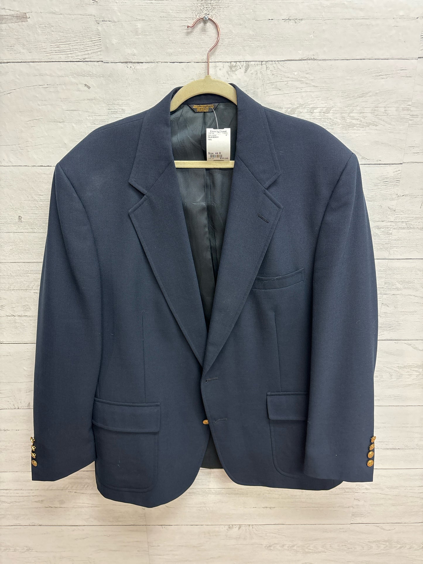 Size 44 R PALM-BEACH Navy Mens Jacket