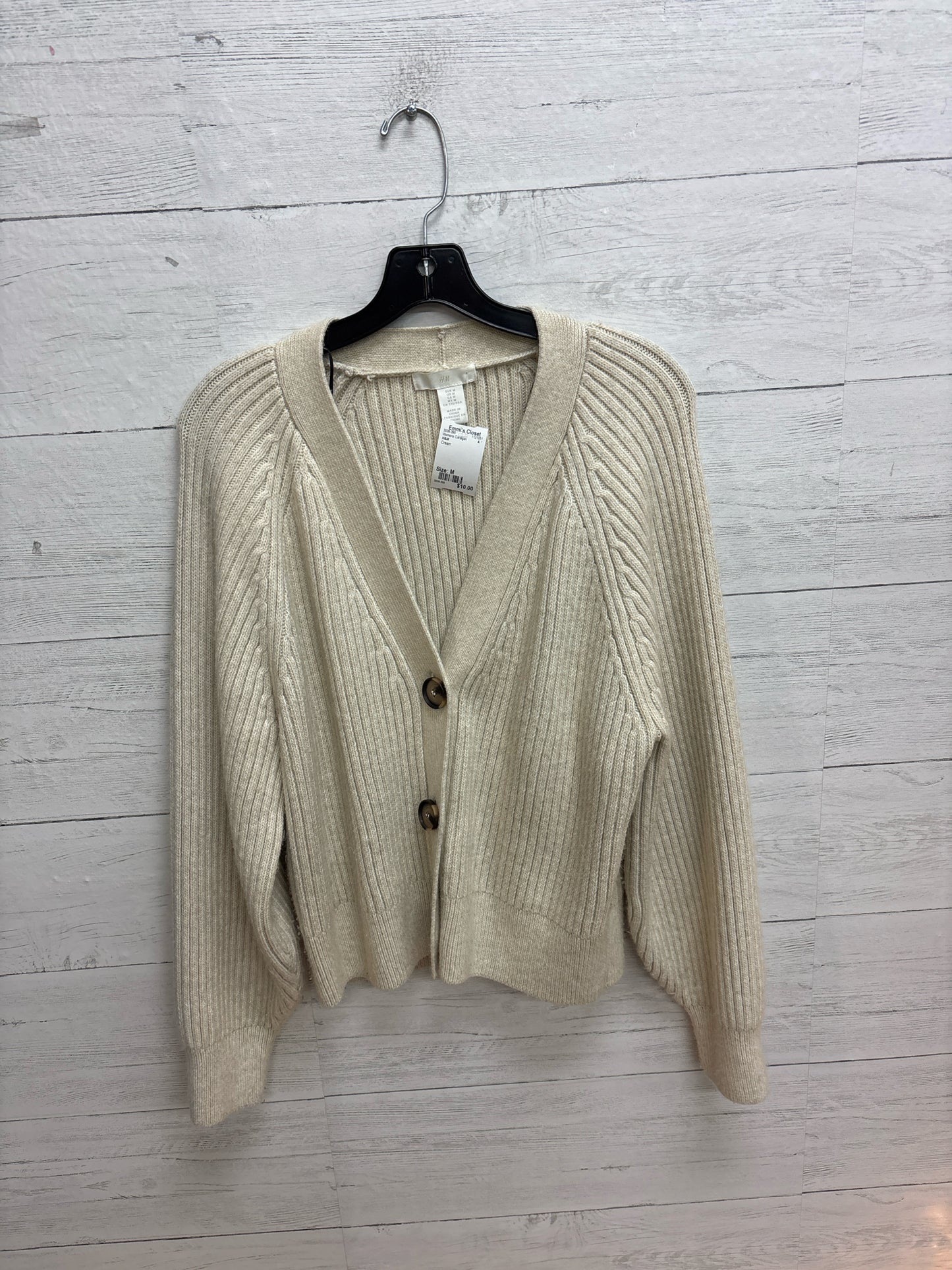 Size M H&M Cream Womens Cardigan