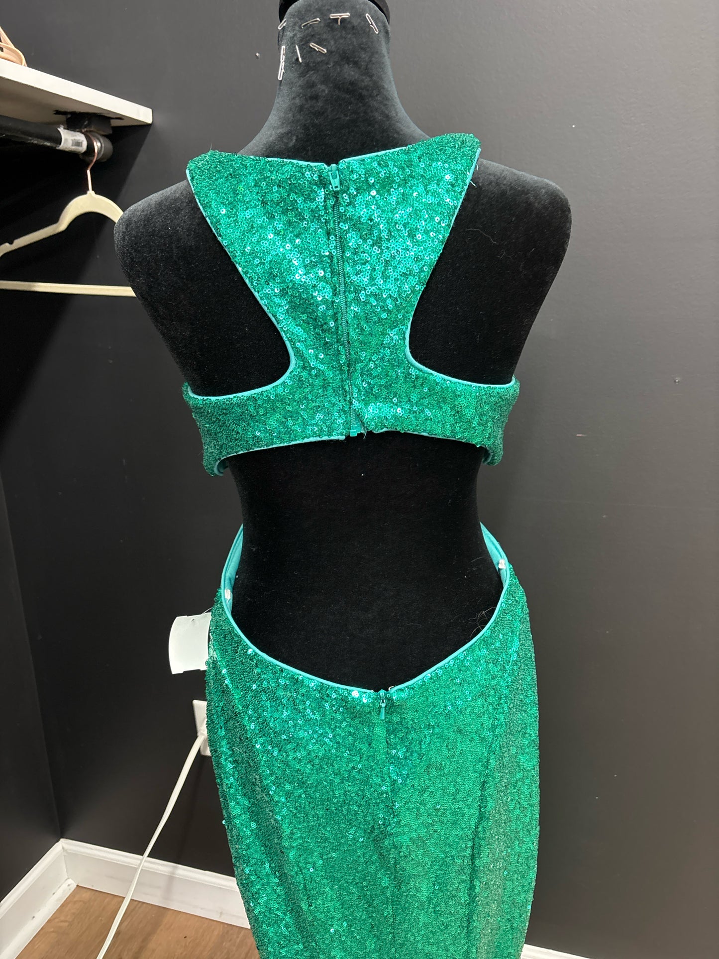 Size 6 Tiffany Designs Green Gown