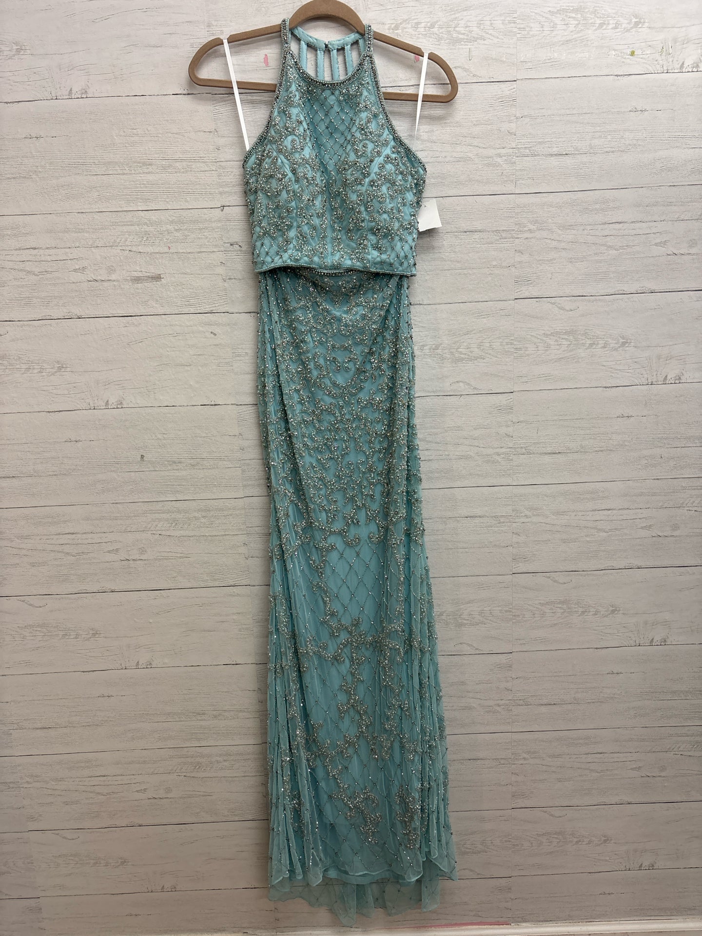 Size 4 Sherri Hill Blue Gown
