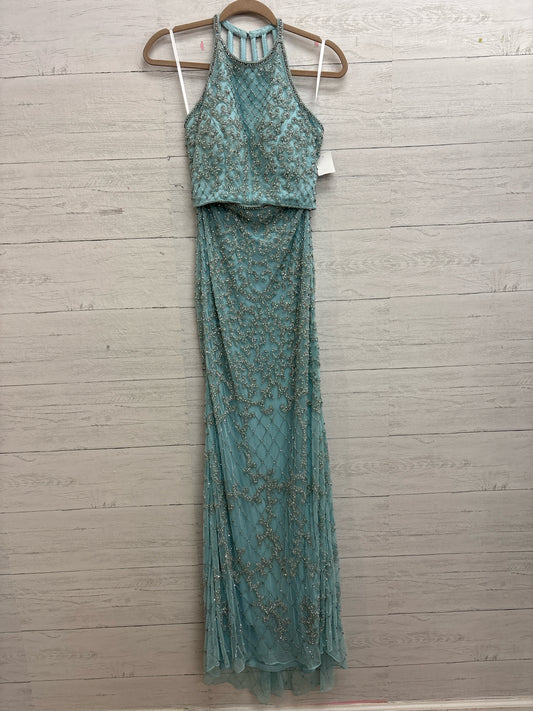 Size 4 Sherri Hill Blue Gown