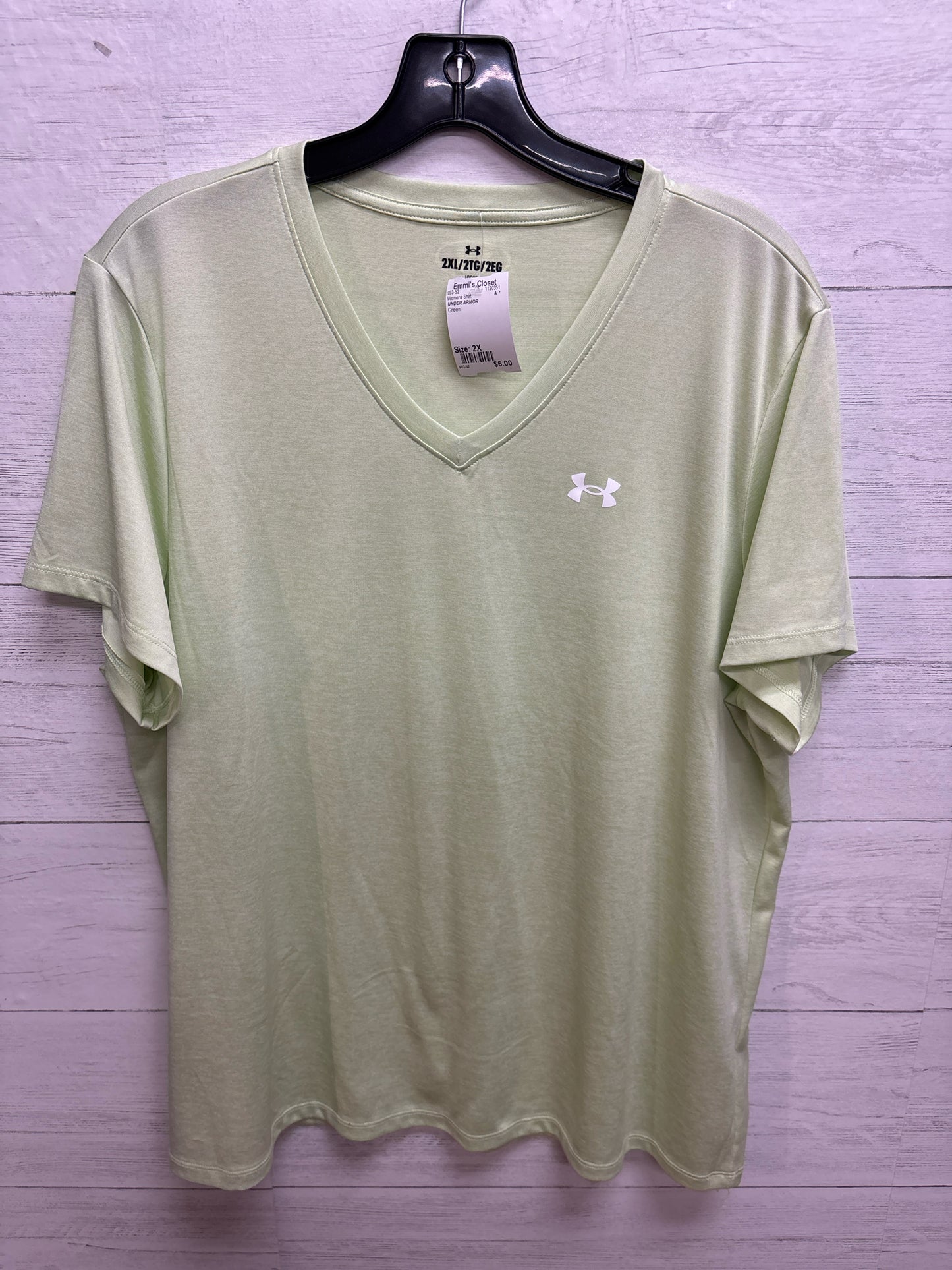 Size 2X UNDER ARMOR Green Womens Shirt
