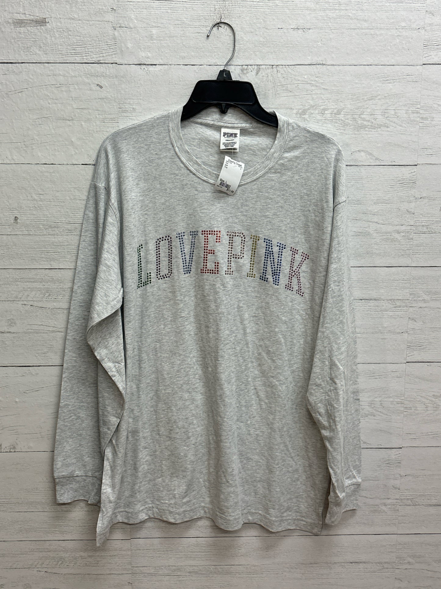 Size L pink Gray Shirt