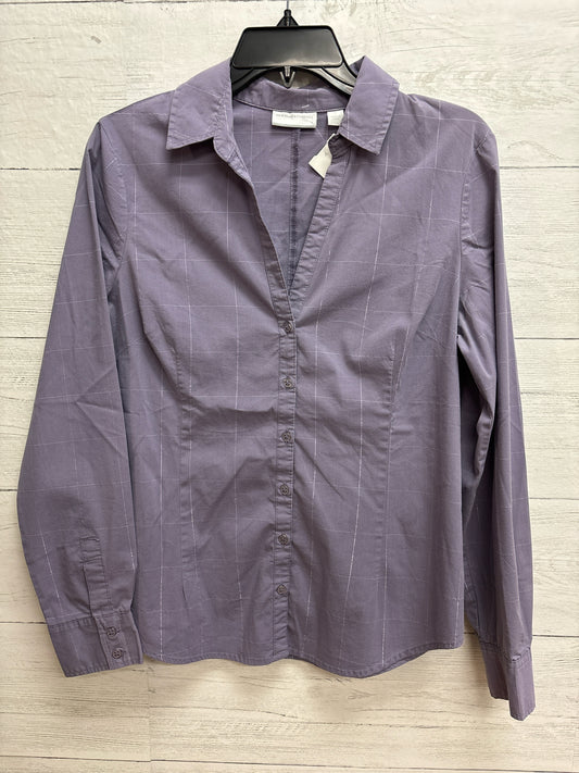 Size M New York & Company Purple Shirt