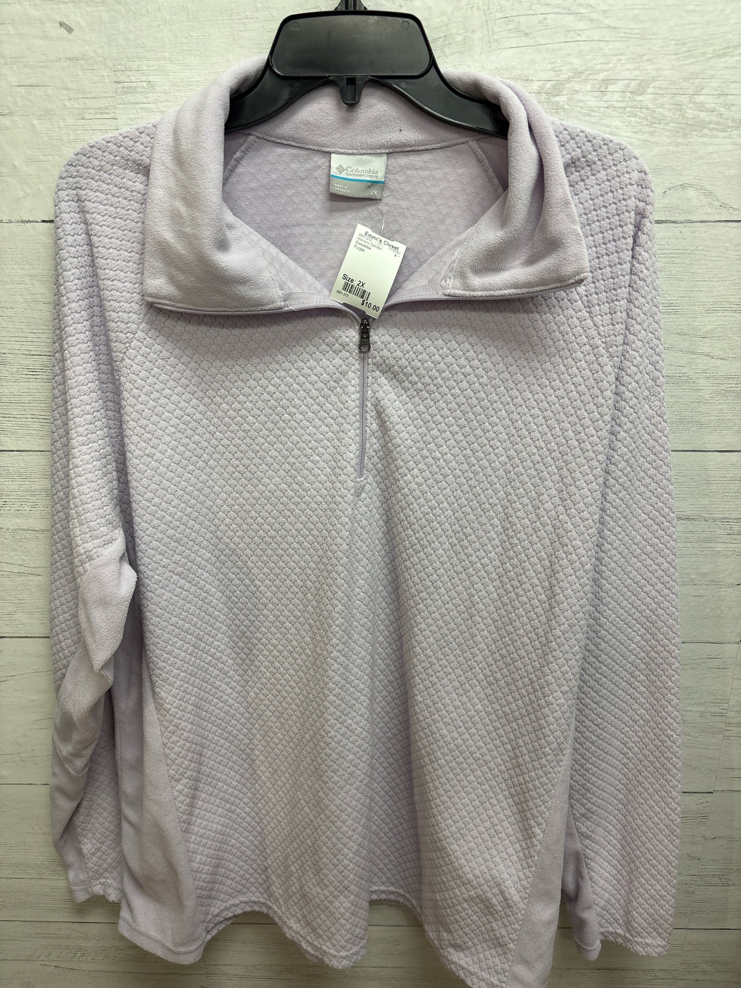 Size 2X Columbia Purple Womens Sweater