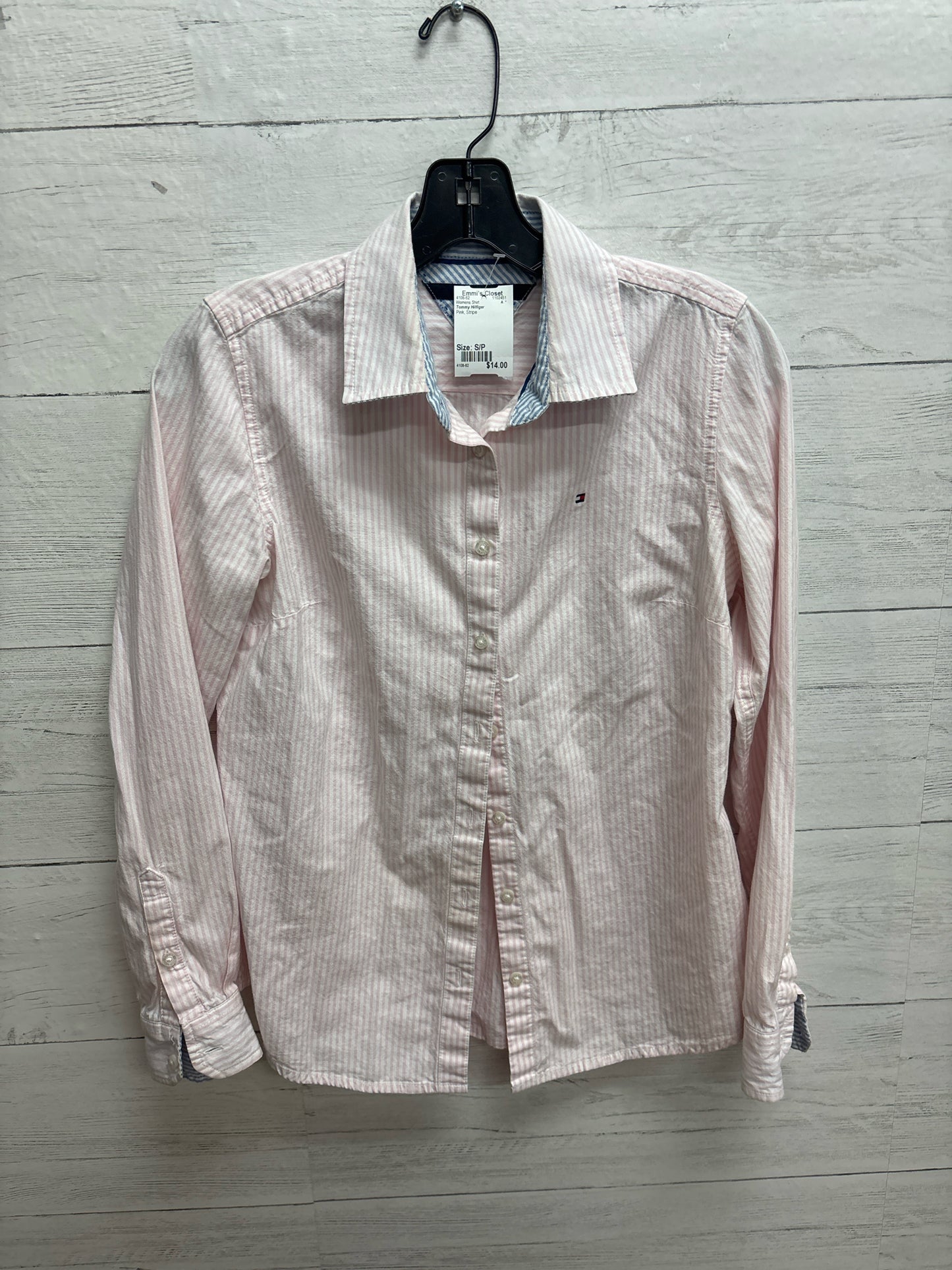 Size S/P Tommy Hilfiger Pink Womens Shirt