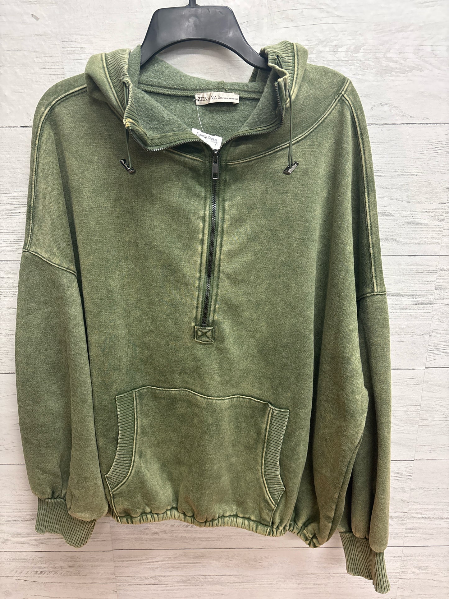 Size L Zenana Green Womens Sweater
