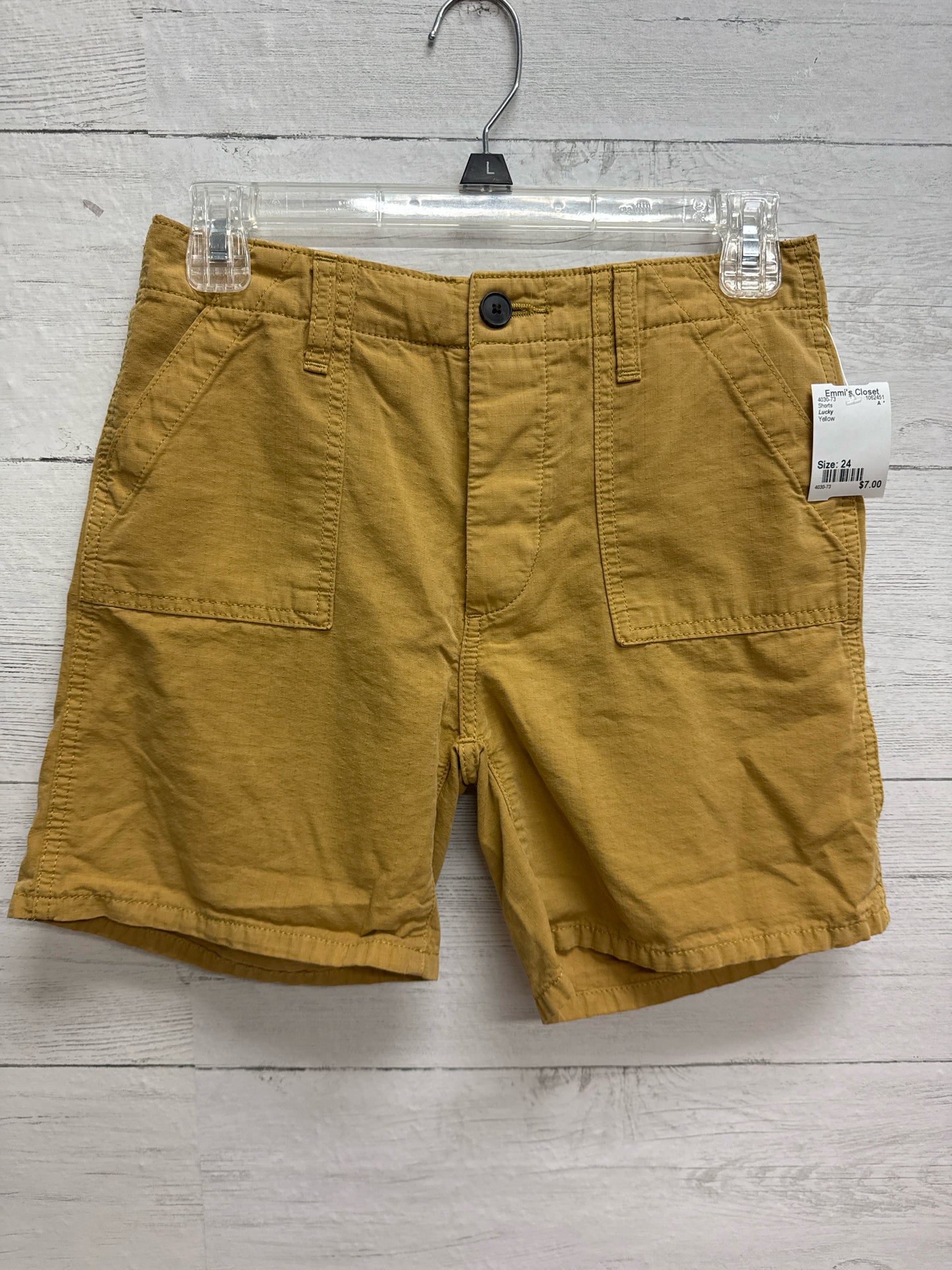Size 24 Lucky Yellow Shorts
