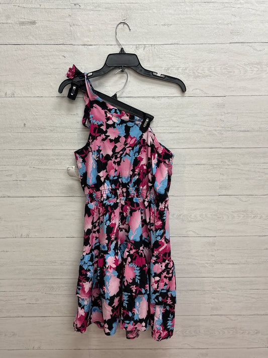 Size M Pretty Garden Pink/Blue Dress