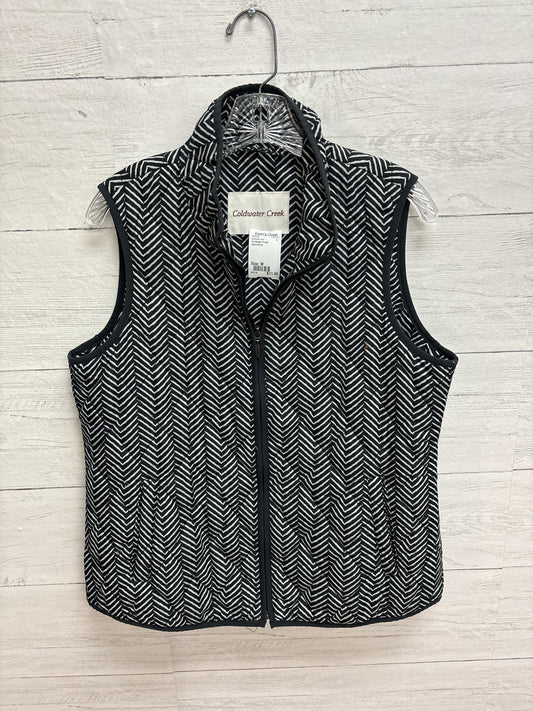 Size M Coldwater Creek Black/White Womens Vest