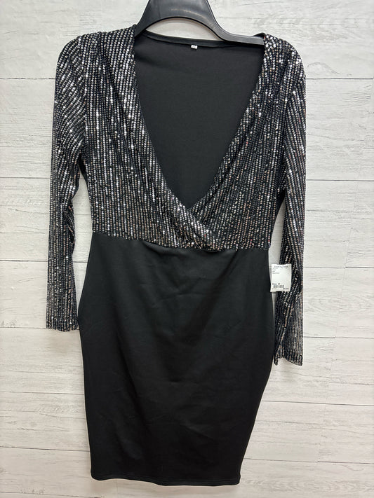Size M N/A Black/Silver Dress