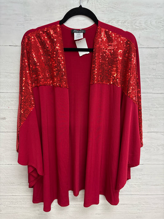 Size XL Slinky Brand Red Womens Cardigan