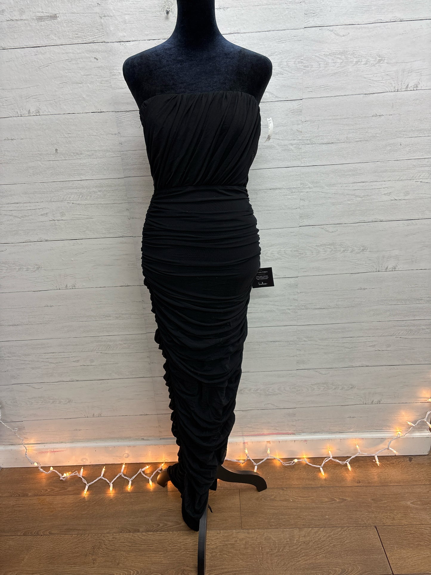 Size S Lulus Black Gown/Evening Wear