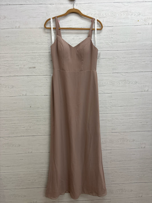 Size 10 AZAZIE Tan Gown
