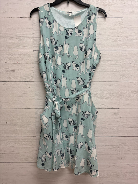 Size XL LA SOUL Blue Print Dress