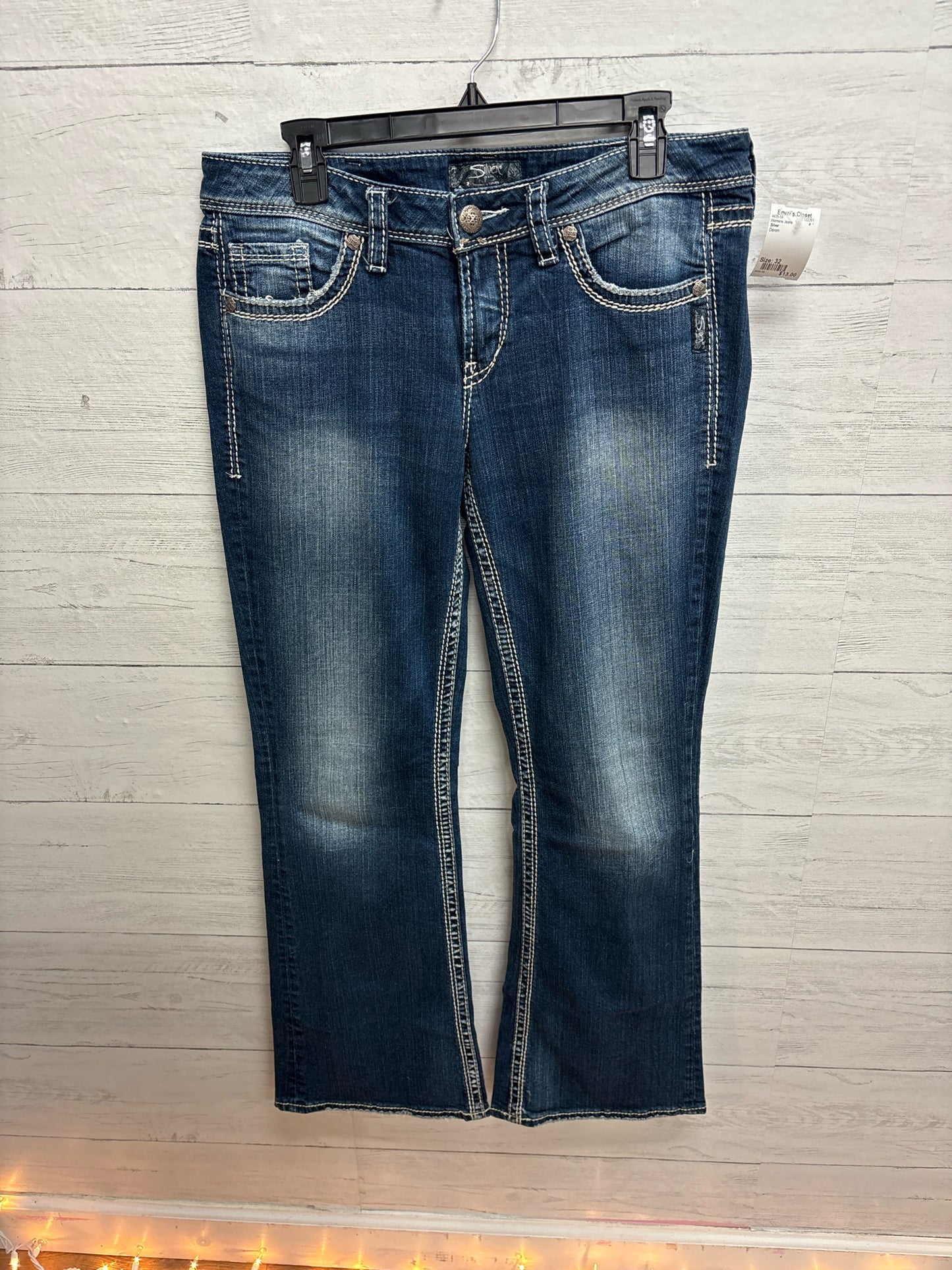 Size 32 Silver Denim Womens Jeans