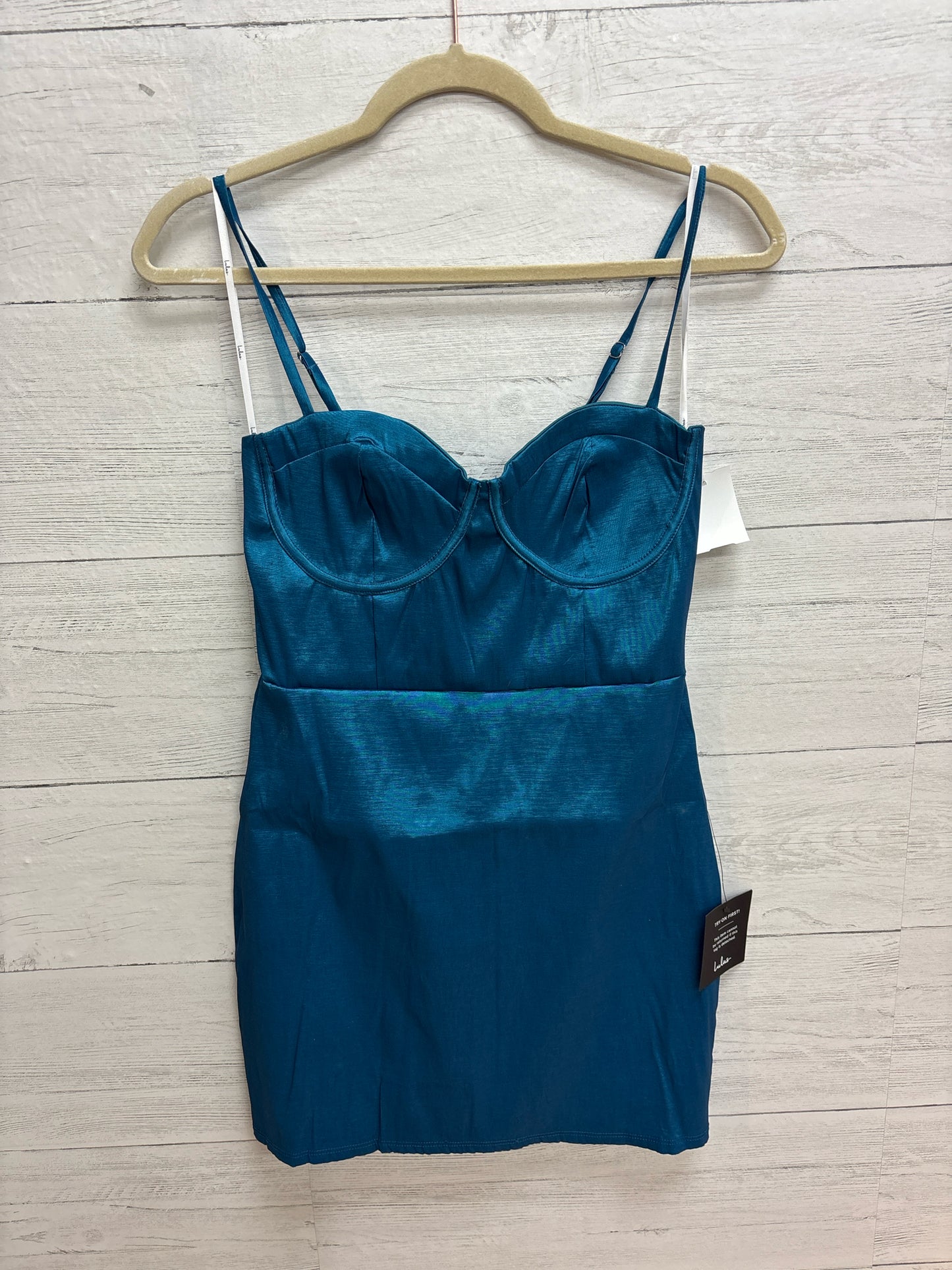 Size M Lulus Teal Gown/Evening Wear