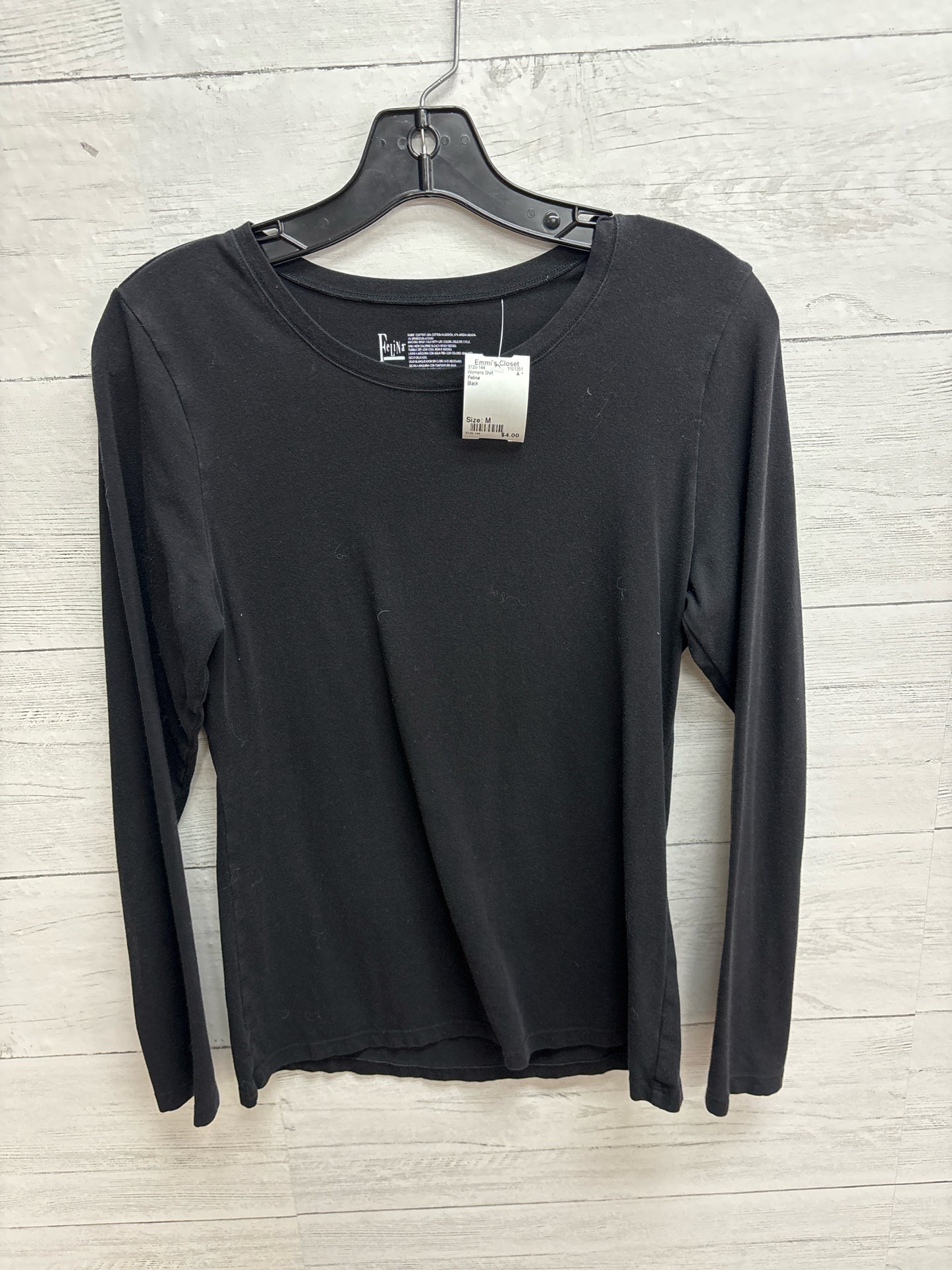 Size M Felina Black Womens Shirt