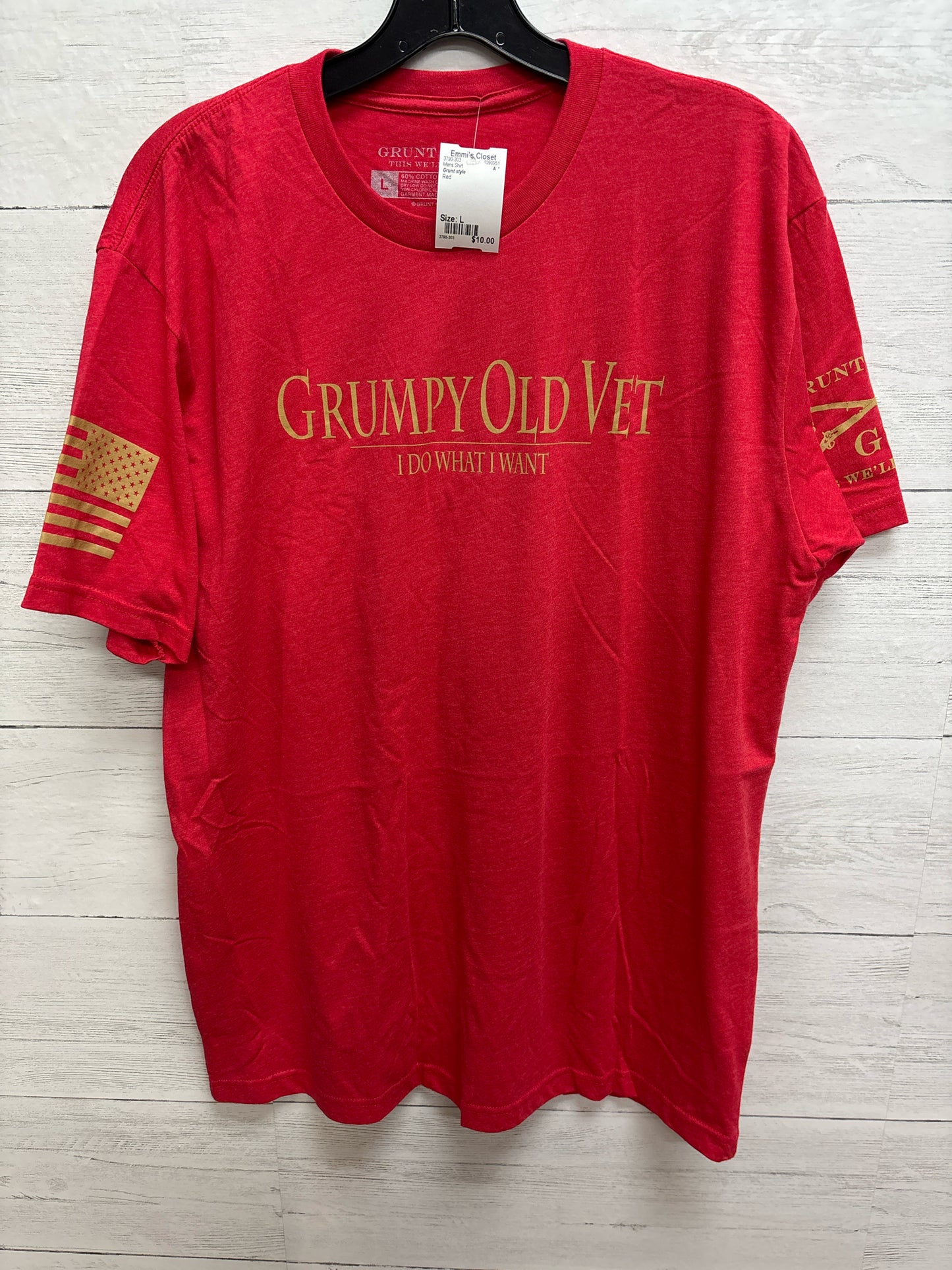 Size L Grunt style Red Mens Shirt