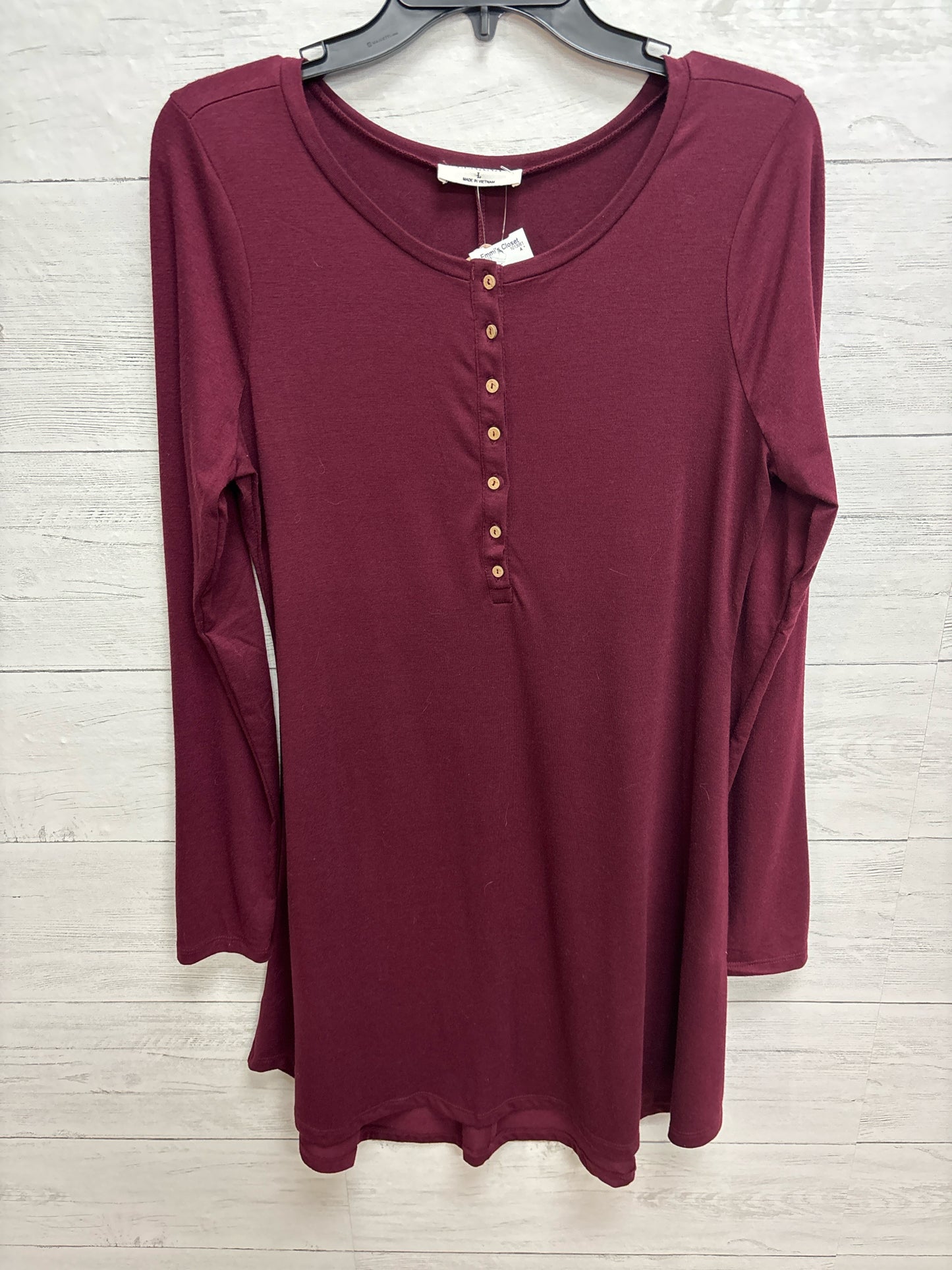 Size L Zenana Wine Dress