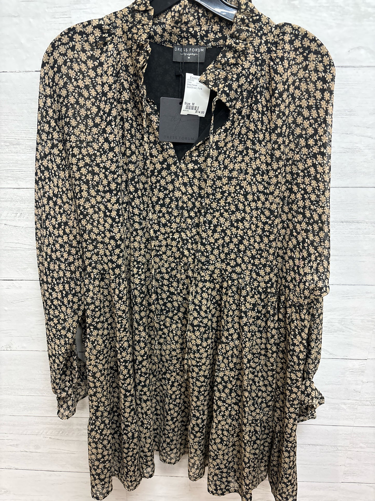 Size M Dress Forum Black/Brown Dress