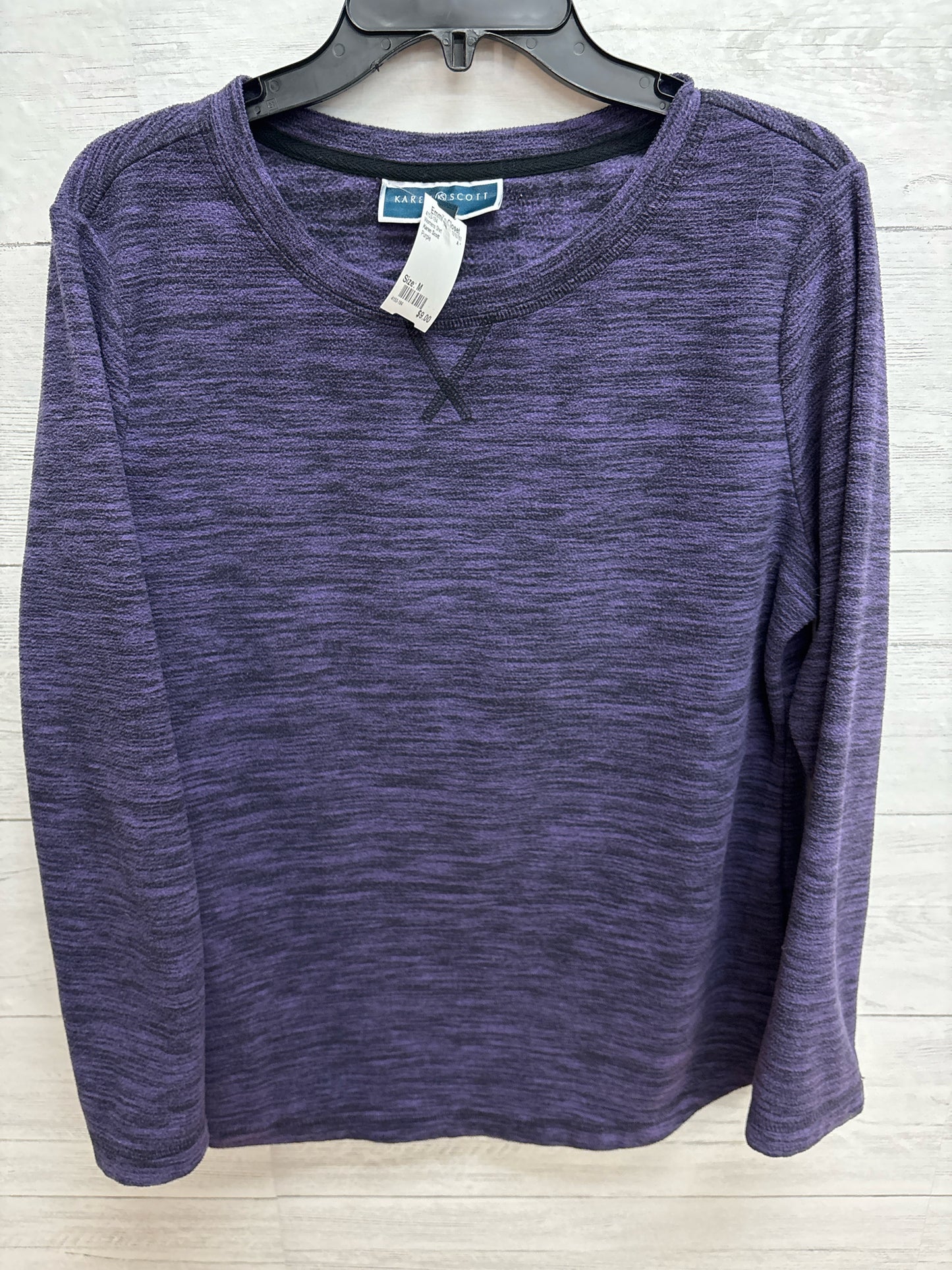 Size M Karen Scott Purple Womens Shirt