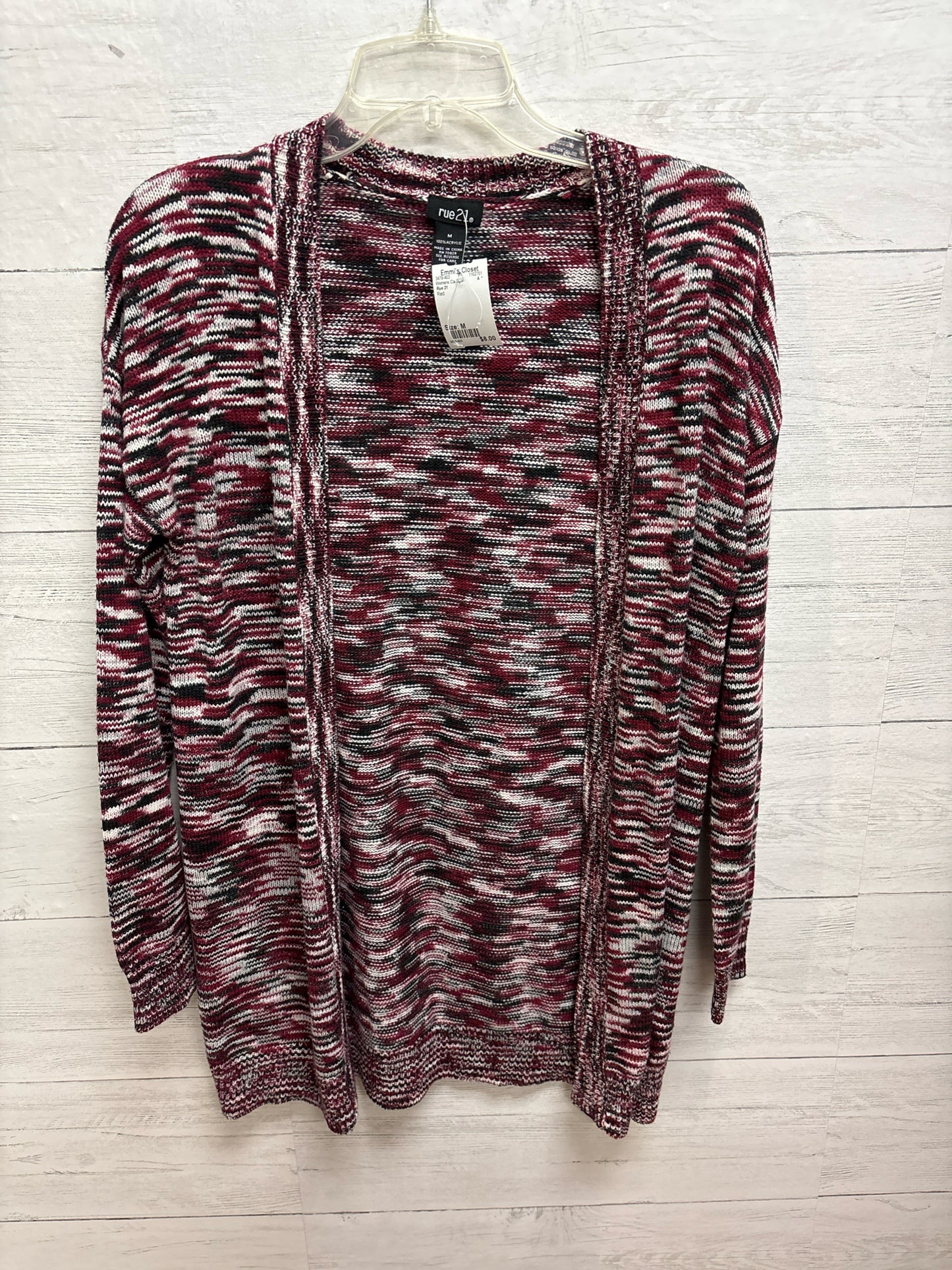 Size M Rue 21 Red Womens Cardigan