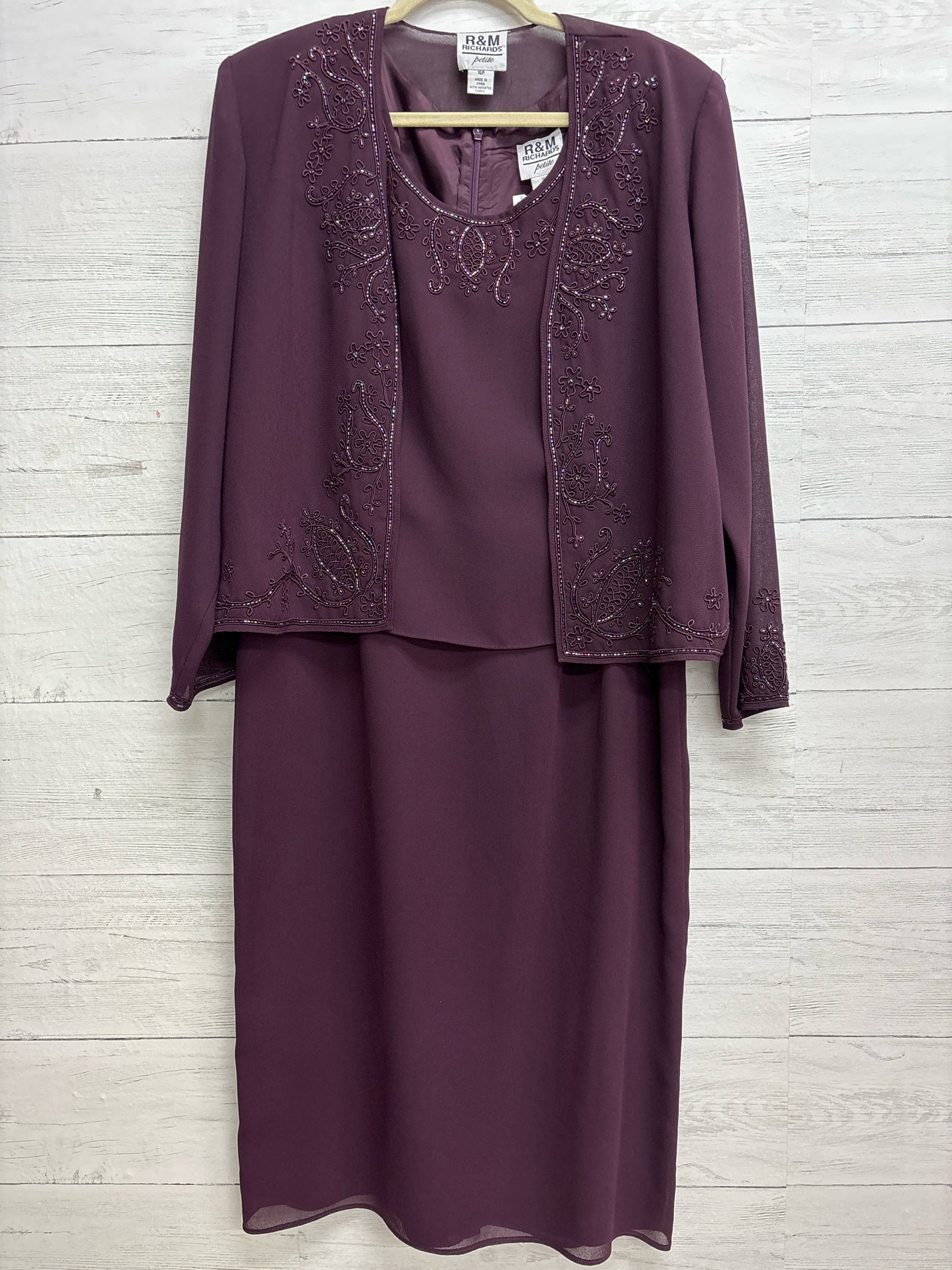 Size 16 R&M Richards Purple Gown