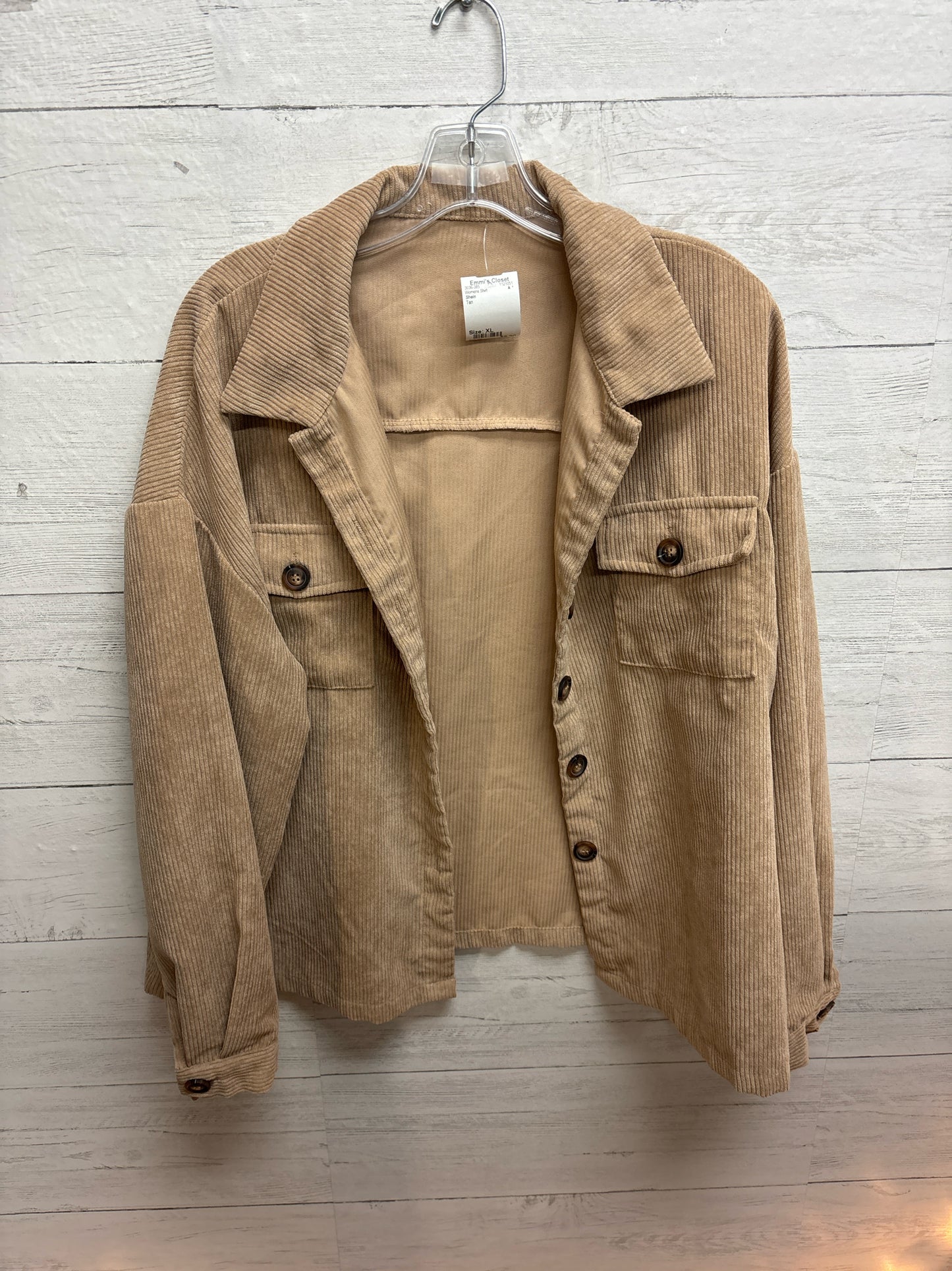 Size XL Shein Tan Womens Shirt