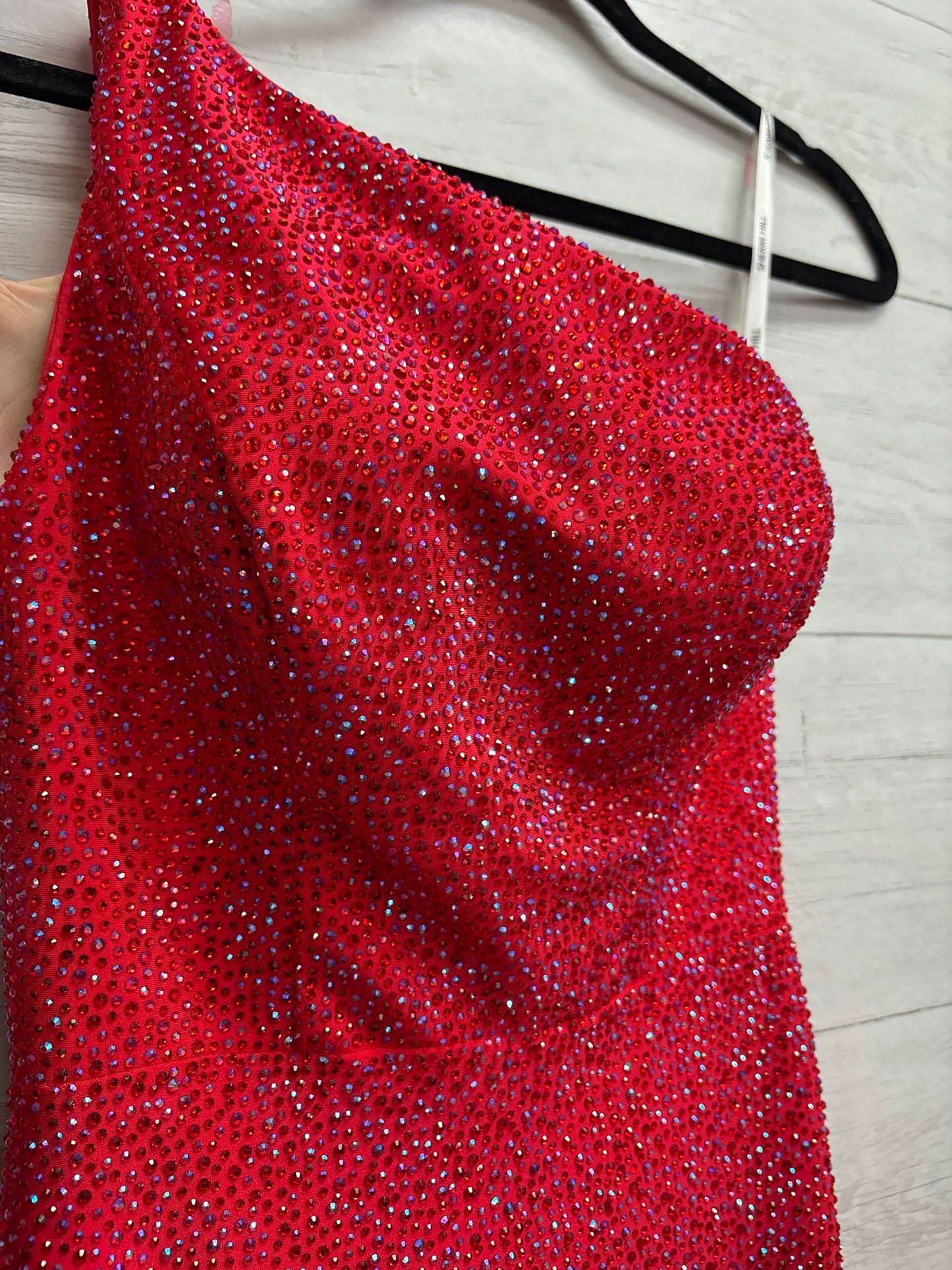 Size 0 Sherri Hill Red Gown