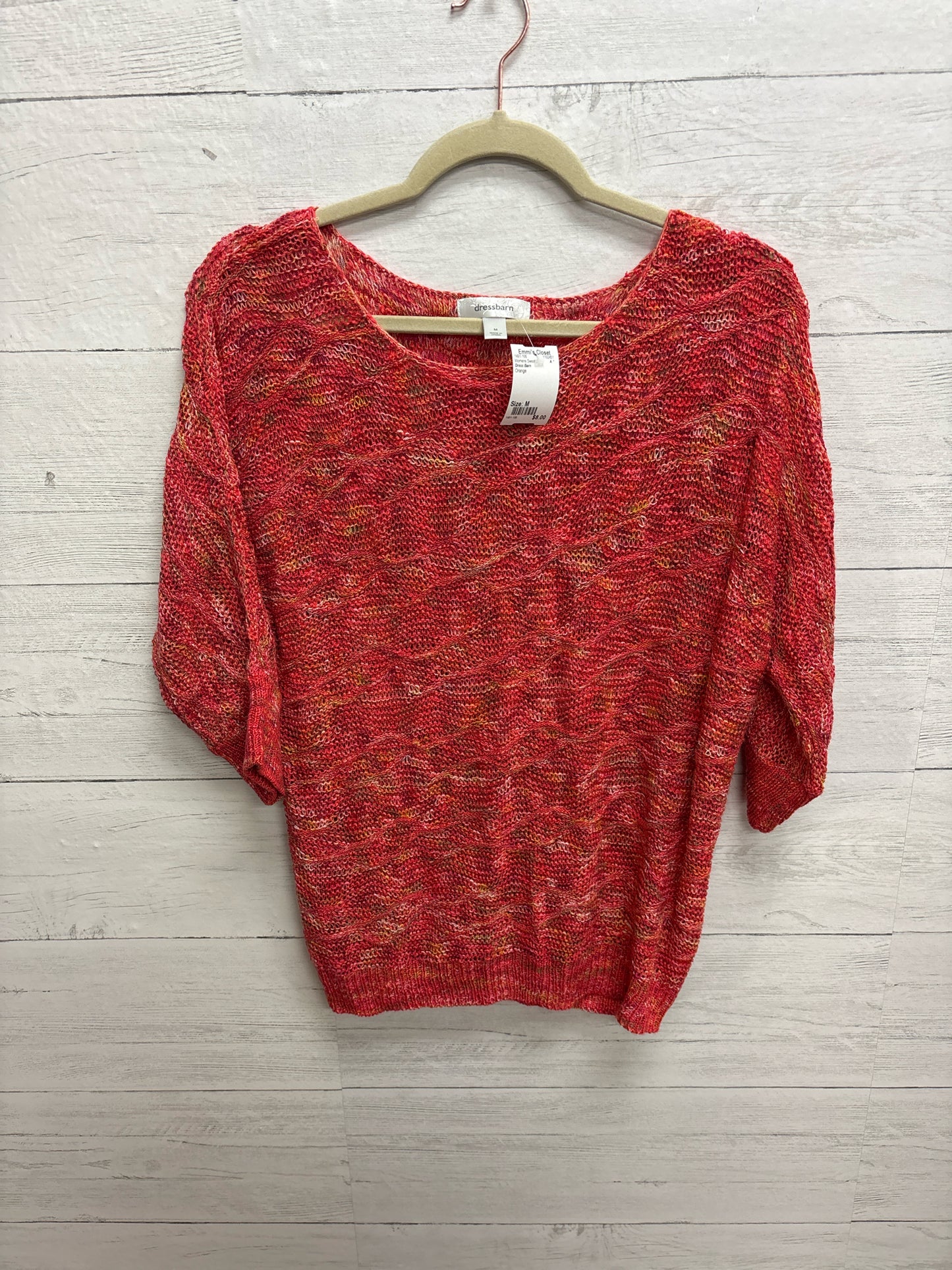 Size M Dress Barn Orange Womens Sweater