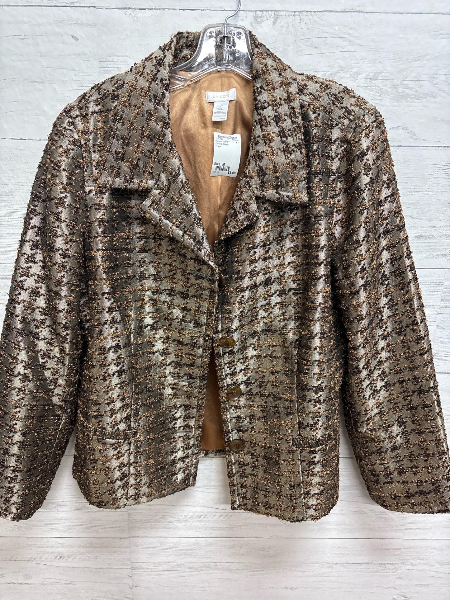 Size M Chico's Design Green Womens Jacket