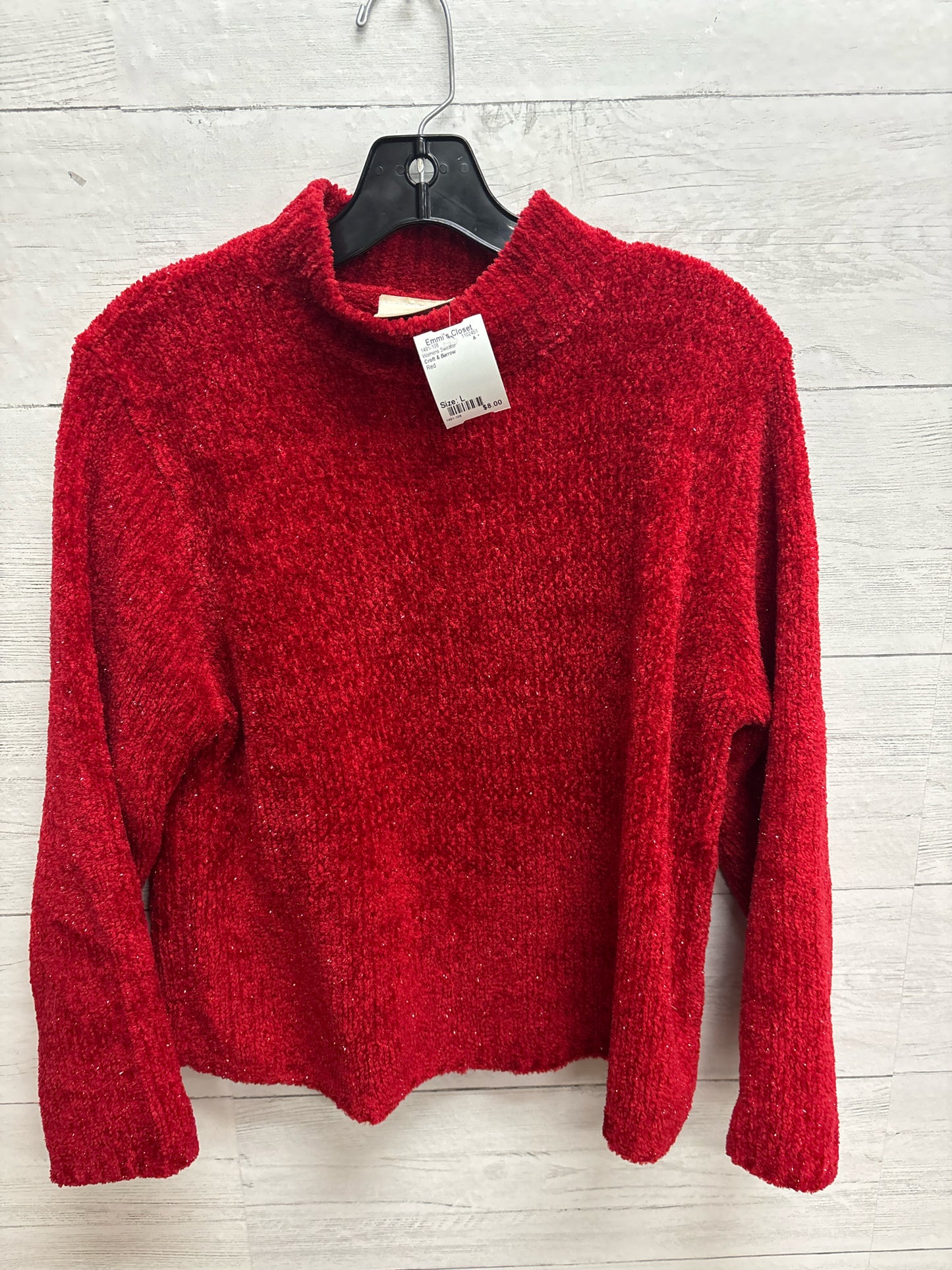 Size L Croft & Barrow Red Womens Sweater
