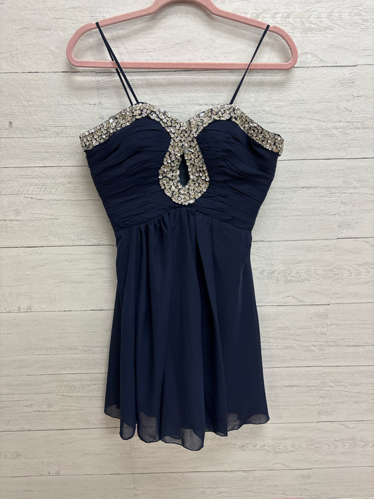 Size 8 Grace & Karin Navy Gown