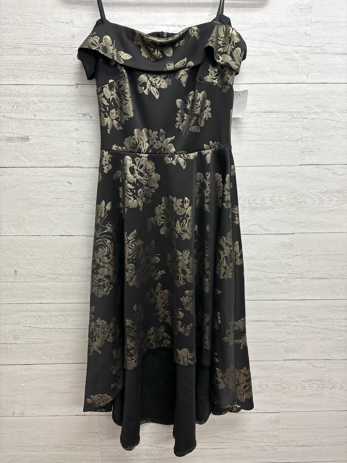 Size 2 PREMIER AMOUR Black/Gold Gown