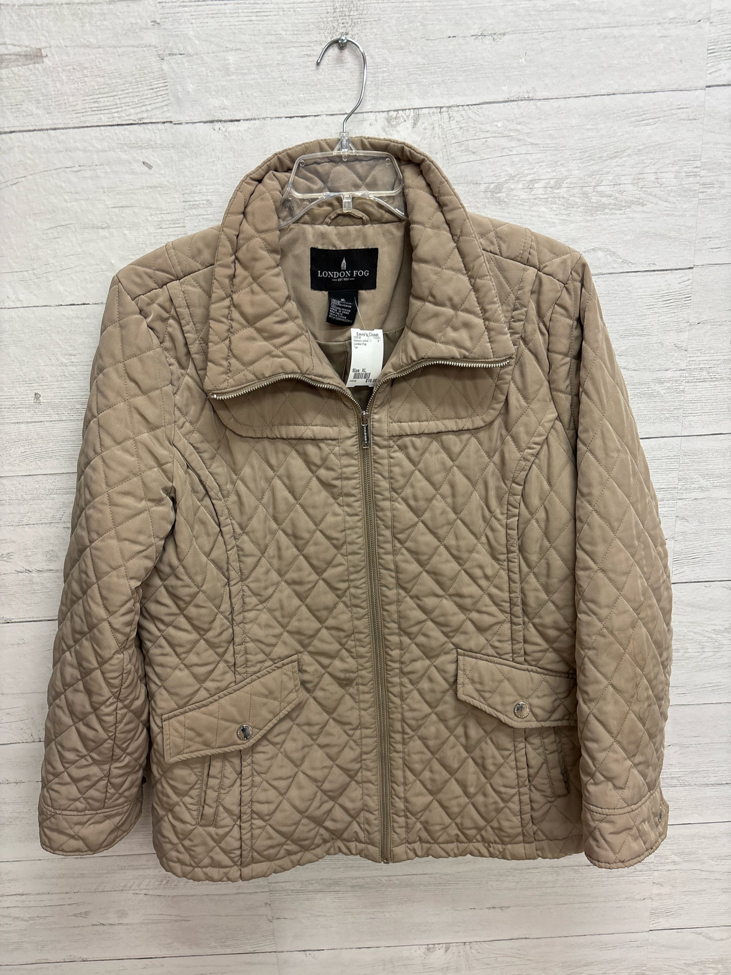 Size XL London Fog Tan Womens Jacket