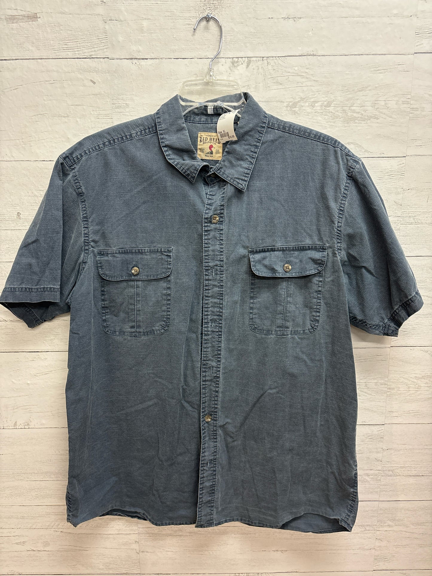 Size XL Red head Blue Denim Mens Shirt