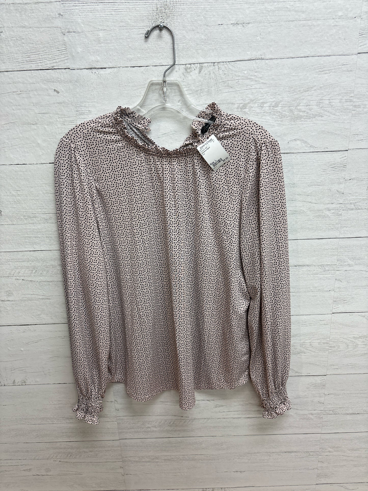 Size L Adrianna Papell Pink Womens Shirt