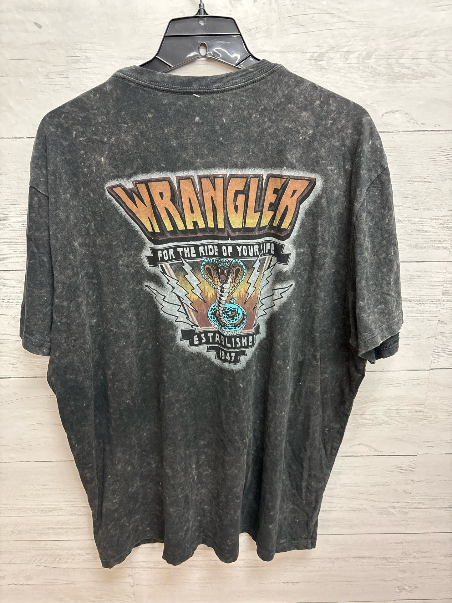 Size 2X Wrangler Grey Mens Shirt