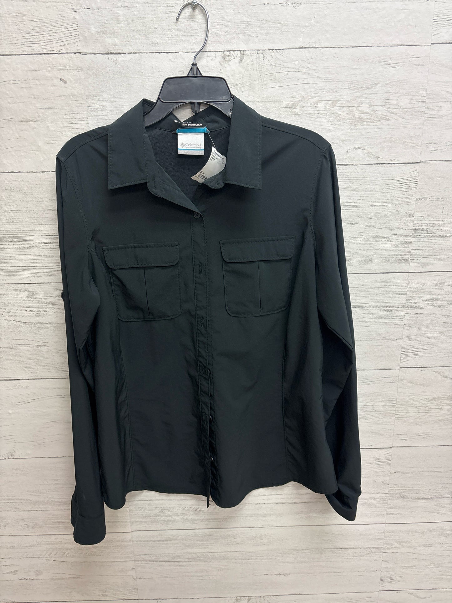 Size L Columbia Black Womens Shirt