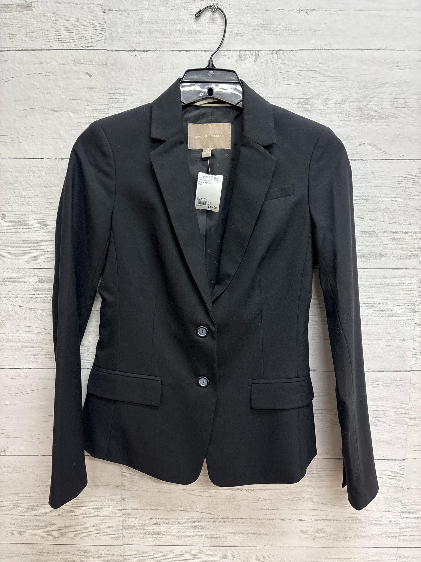 Size 0 Banana Republic Black Womens Blazer