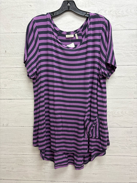 Size XL LOGO Layer Purple Shirt