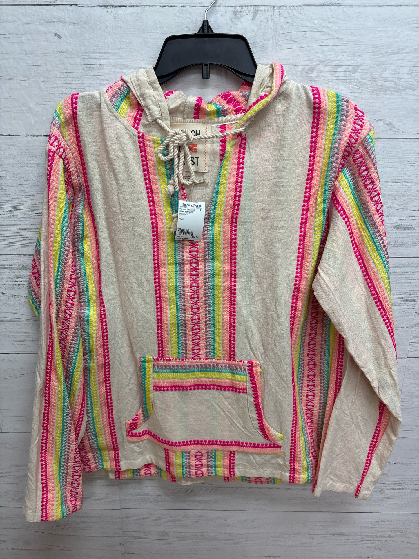 Size XL BEACH BY EXIST PINK MULTI Womens Sweatshirt