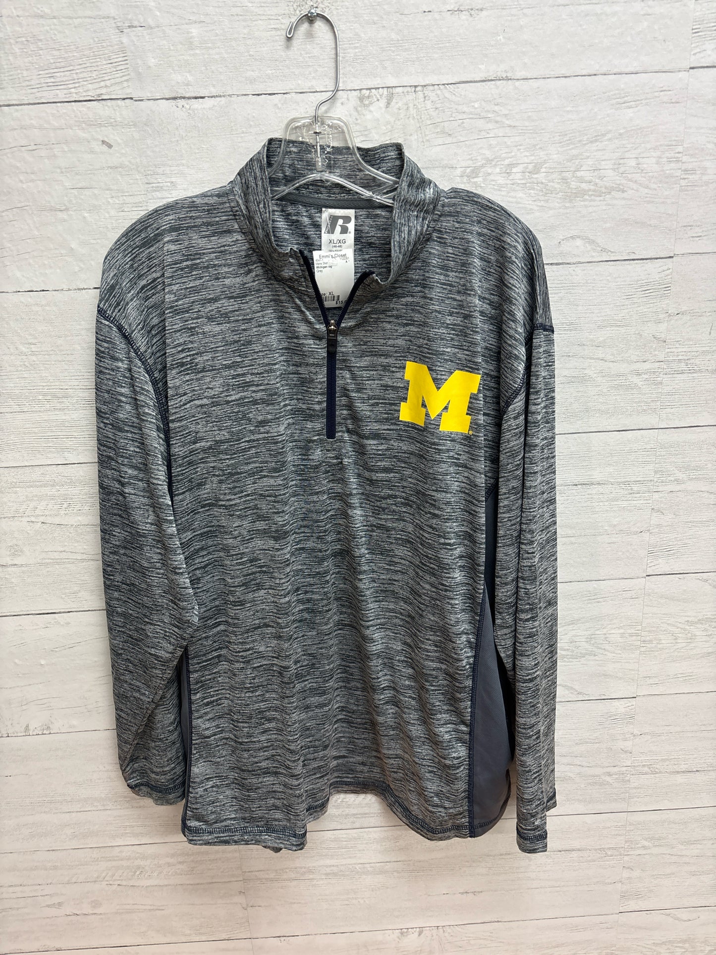 Size XL Michigan rag Grey Mens Shirt