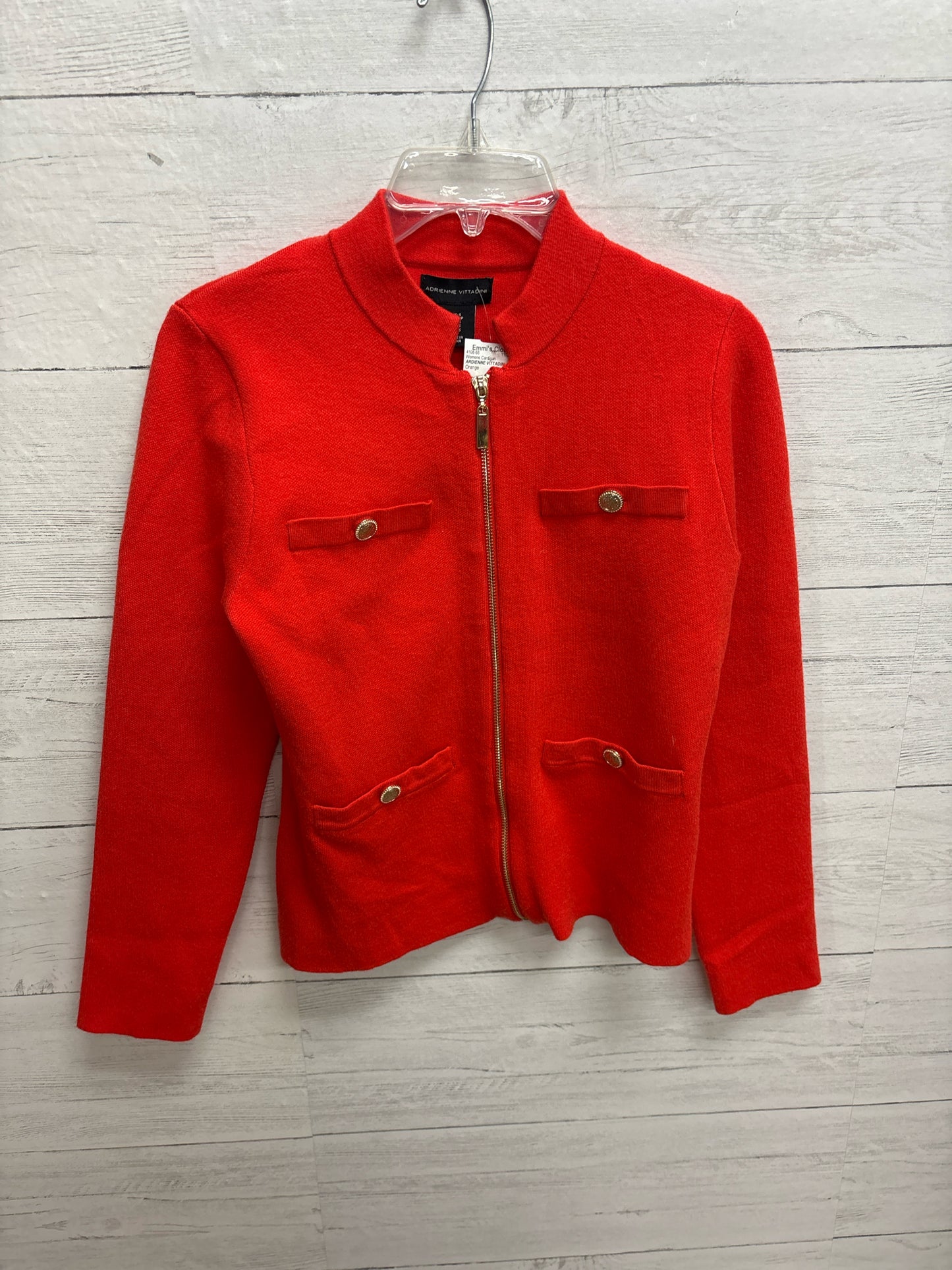 Size S ARDIENNE VITTADINI Orange Womens Cardigan