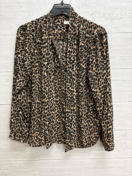 Size M J Crew Brown/black Womens Shirt