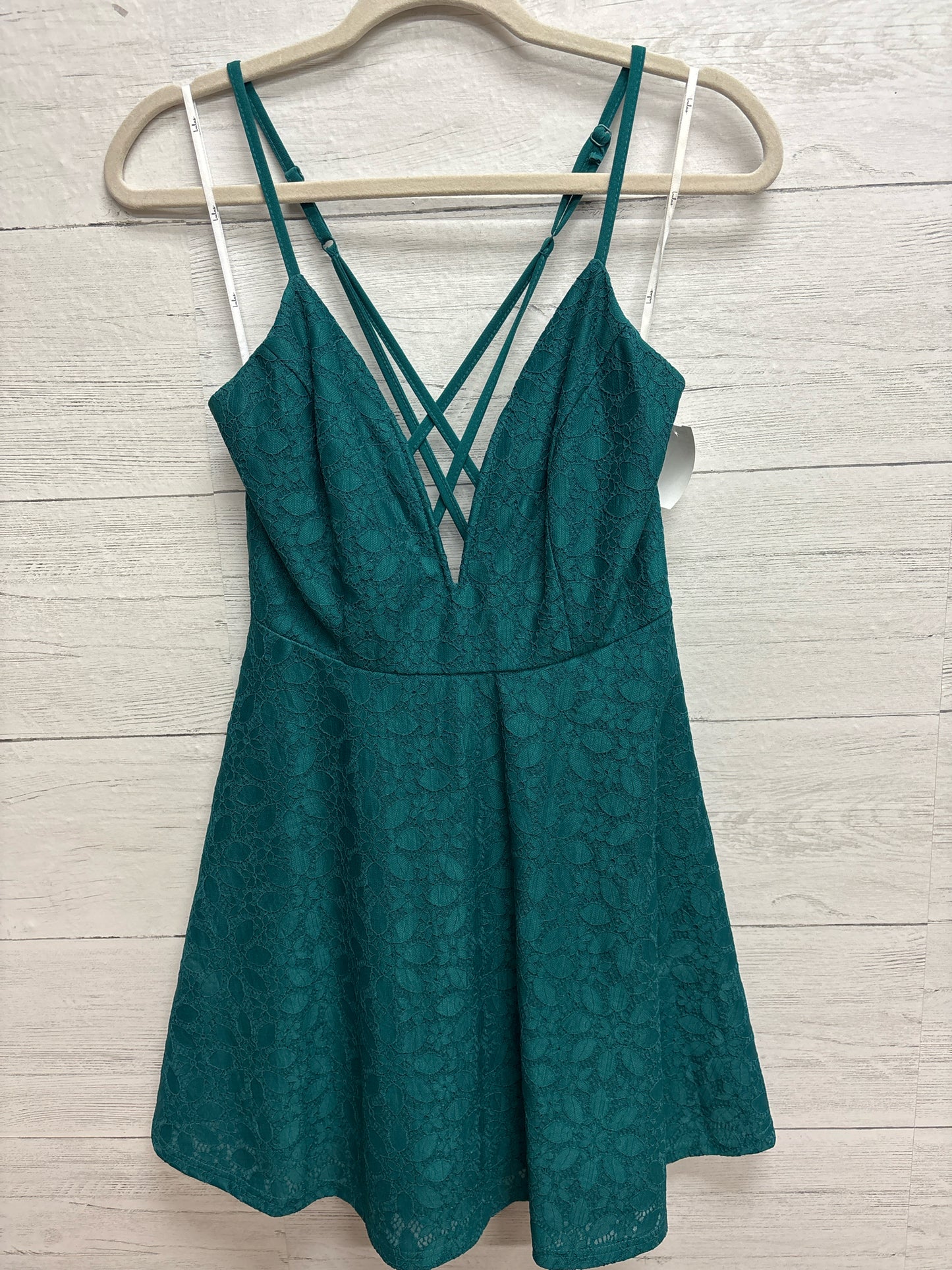 Size M Lulus Teal Gown/Evening Wear